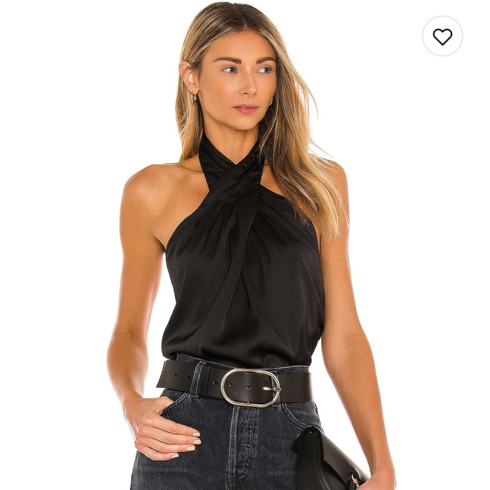 Amerie pleated halter top